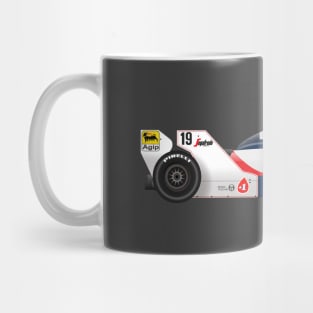 Ayrton Senna's Toleman 183 Illustration Mug